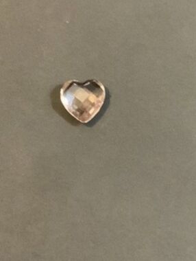 June Birthstone Amethyst Heart Shaped Charm For Floating Lockets